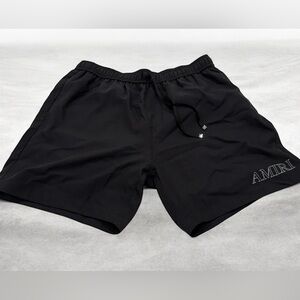 AMIRI Jet Black Athletic Shorts